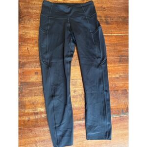 Lululemon Fast and Free High-Rise Tight 21 Black Nulux Running Leggings Pocket 6